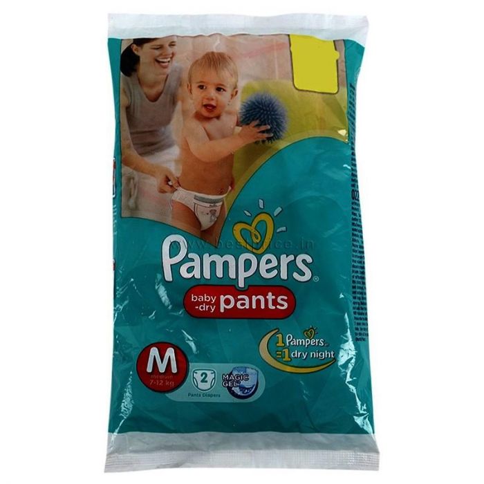Buy Pampers BabyDry Pants XL 2s online at best priceDiapers